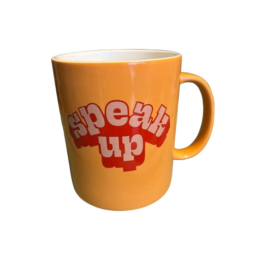 Room Essentials 15 oz Stoneware Speak Up Mug new